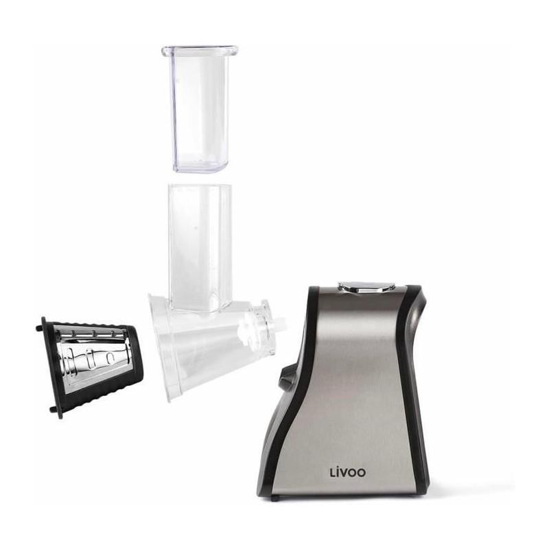 LIVOO DOP192 Multifunction electric grater - Black and gray