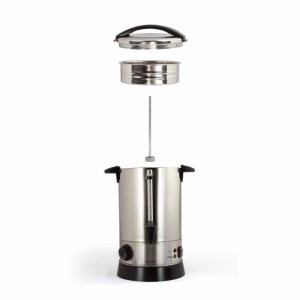 Percolateur a café - LIVOO - DOM397 - 950 W - 6,8L - 40 tasses - Acier inoxydable