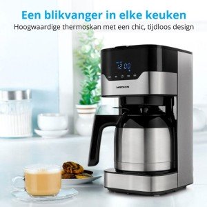 Programmable filter coffee maker with carafe - MEDION - MD 18458 - ...