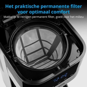 Programmable filter coffee maker with carafe - MEDION - MD 18458 - isothermal - 900W - 1.2 L