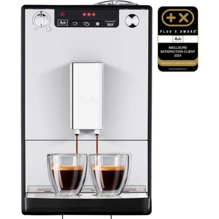 MELITTA E950-103 Automatische Espressomaschine mit Caffeo Solo Grinder - Silber