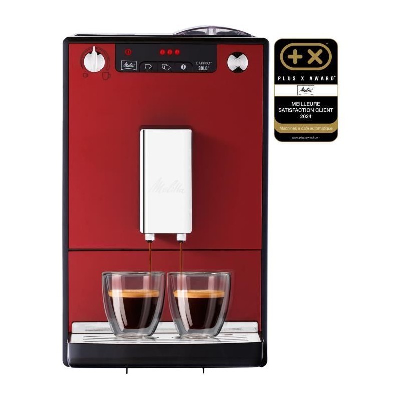 MELITTA E950-104 Automatic espresso machine with Caffeo Solo grinder - Red