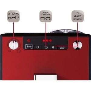 MELITTA E950-104 Automatic espresso machine with Caffeo Solo grinder - Red