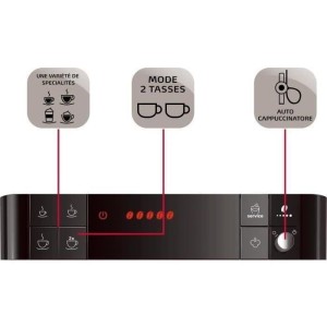 Machine a Café a Grain MELITTA Passione - Argent