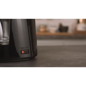 Kaffeemaschine Melitta - Genießen Sie Top Glass Noir/gebürsteten Stahl 1017-04