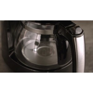 Kaffeemaschine Melitta - Genießen Sie Top Glass Noir/gebürsteten Stahl 1017-04