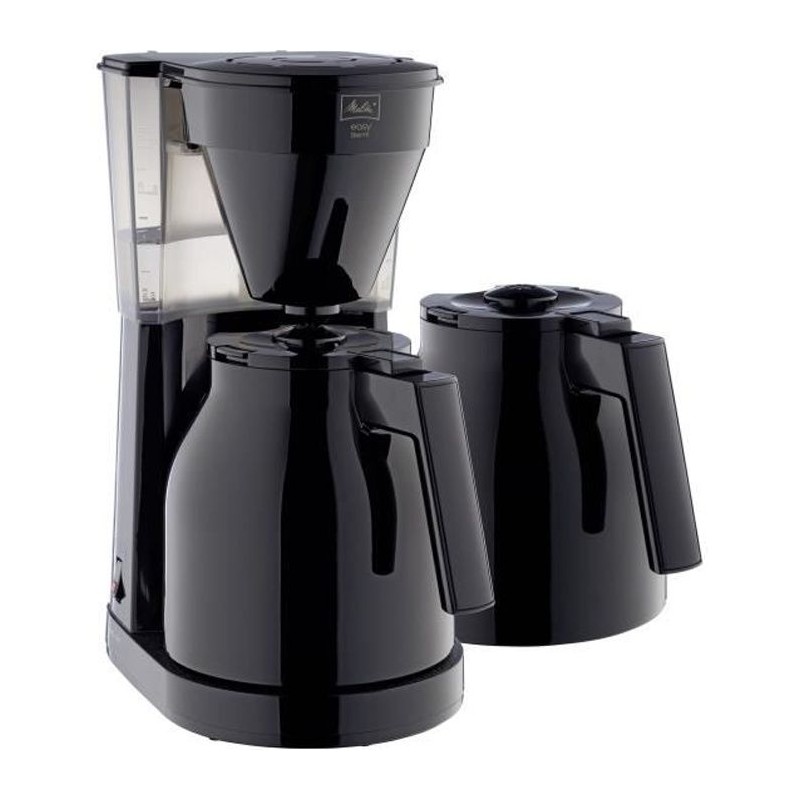 Melitta Easy Therm II - 1l filter coffee maker - 1050 W + 2nd pourse - Black