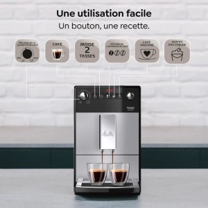 Machine a Café a Grain MELITTA Purista - Argent