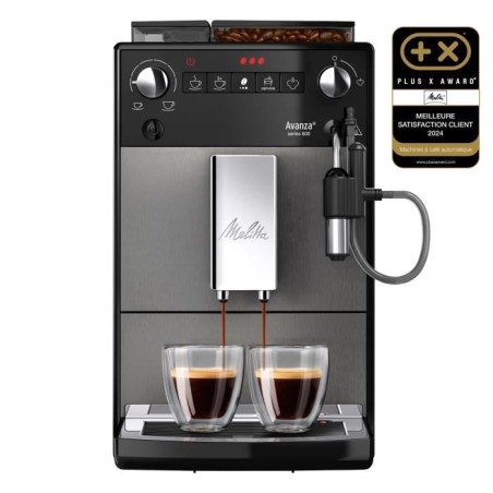 Coffee machine - MELITTA - Avanza F270-100 - 1.5 L water tank - 250 g bean container - 1450 W - Titanium gray