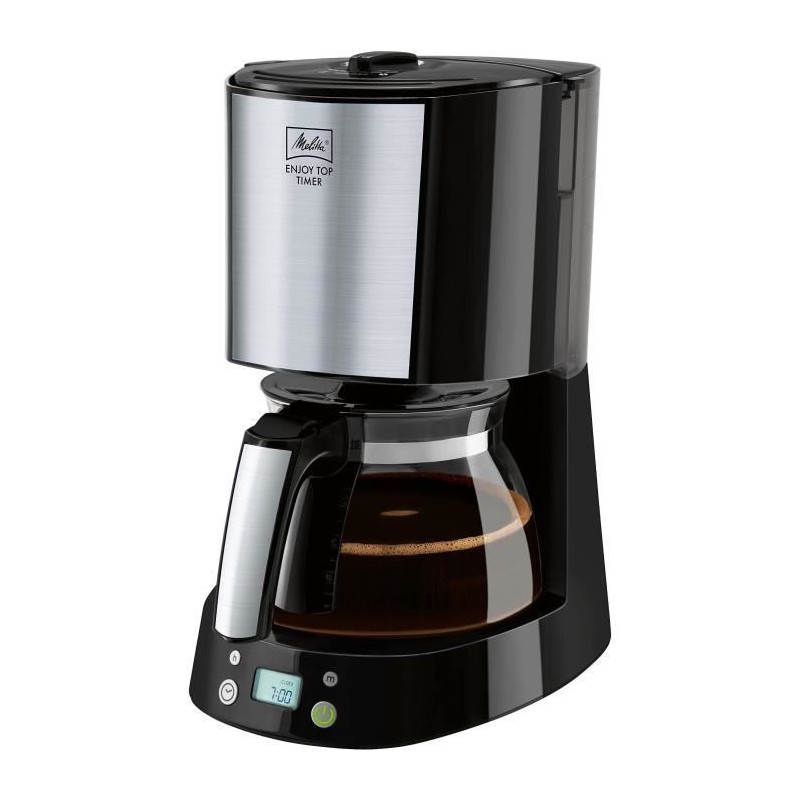 Cafetiere filtre MELITTA - Enjoy Top Timer 1017-11 noir - Fonction AromaSelector - Systeme anti-gouttes