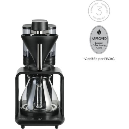 Filter coffee maker - MELITTA - Epour 1024-11 - 1515 W - 2/8 cups - Black / Chrome