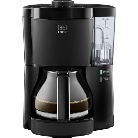 Coffee maker - MELITTA - Look V Glass 1025-02 - 1080 W - 1.25 L - Black