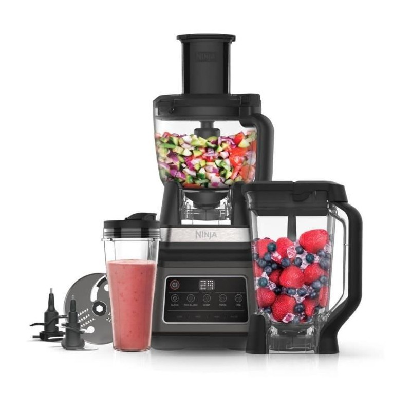 Ninja Food Processor: Food Processor, Multi-Use and Personal Blender - BN800EU 3 in 1 Auto-IQ