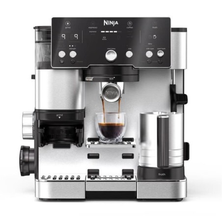 Machine a café 2-en-1 - NINJA LUXE™ - Café Essential Series - ES501EU - 1650 W - 9/11 bars - 250 gr - Noir / Inox