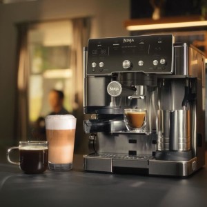 Machine a café 2-en-1 - NINJA LUXE™ - Café Essential Series - ES501EU - 1650 W - 9/11 bars - 250 gr - Noir / Inox