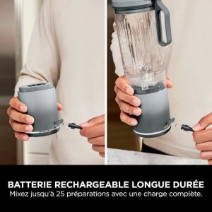 NINJA Blast Max Portable Blender - BC251EULD - 530 ml bowl - 2h battery life - cordless - BPA-free - silver