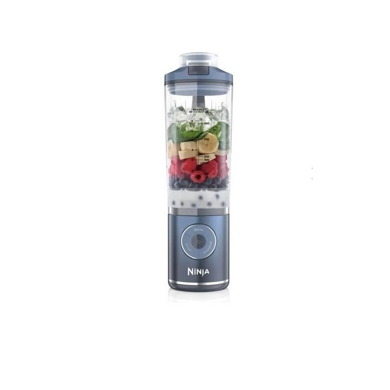 Blender portable NINJA Blast Max - BC251EUNV - bol 530 ml - autonomie 2h - sans fil - sans BPA - Bleu