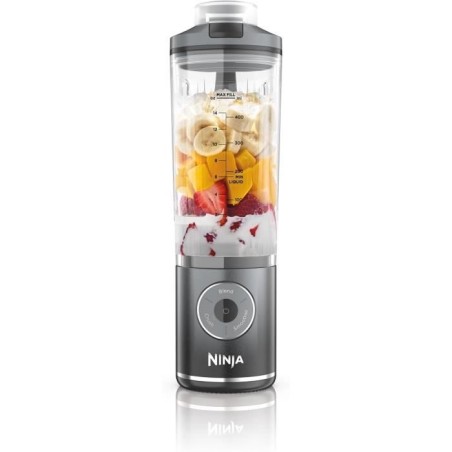 NINJA Blast Max Portable Blender - BC251EULD - 530 ml bowl - 2h battery life - cordless - BPA-free - gray
