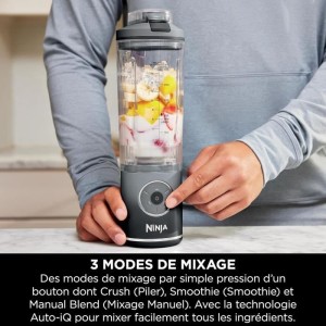 NINJA Blast Max Portable Blender - BC251EULD - 530 ml bowl - 2h battery life - cordless - BPA-free - gray