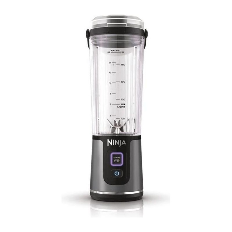 Blender portable Ninja Blast - BC151EUBK - bol 530 ml - autonomie 2h - sans fil - sans BPA - noir
