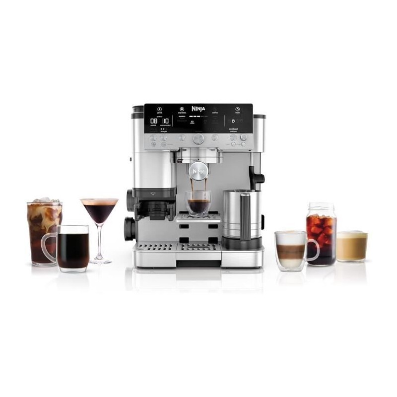Machine a café - NINJA - ES601EU Luxe Premier - 1650 W - 2 Litres - Acier inoxydable