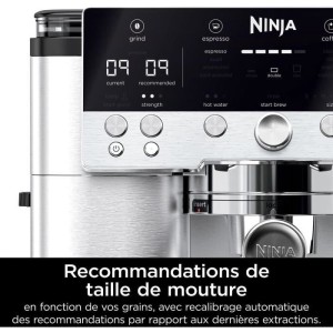 Machine a café - NINJA - ES601EU Luxe Premier - 1650 W - 2 Litres - Acier inoxydable