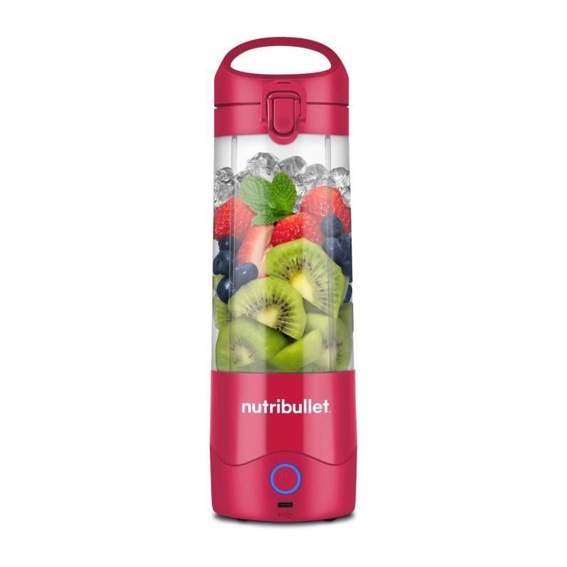 Portable blender - NutriBullet - NBP003MA - 70W - 0.475L - Magenta - 1 bottle included