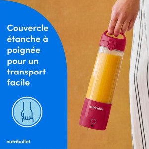 Tragbarer Mixer - NutriBullet - NBP003MA - 70 W - 0,475 l - Magenta - 1 Flasche enthalten