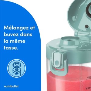 Blender portable - NUTRIBULLET - NBP003LBL - 70W - 0.475L - Light Blue - 1 gourde incluse