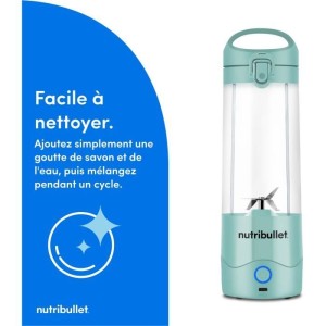 Blender portable - NUTRIBULLET - NBP003LBL - 70W - 0.475L - Light Blue - 1 gourde incluse