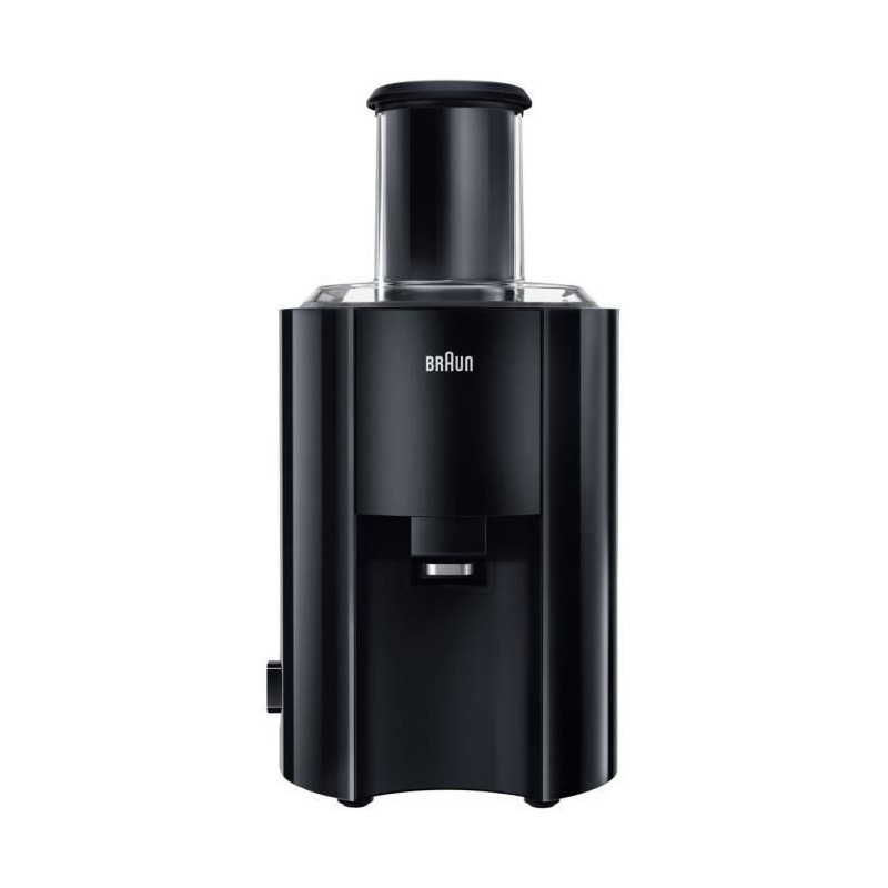 Centrifugeuse BRAUN J300 MultiQuick 3 - Noir - 2 vitesses - Réservoir a pulpe 2L - Systeme de pressage rapide