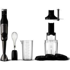 Stabmixer - PHILIPS Series 5000 - HR2684/00 - 1200 W - Grau / Schwa...