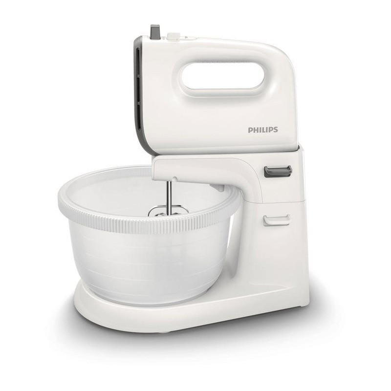 Batteur électrique - PHILIPS - HR3745/00 - Robot batteur mixeur Série 5000 - 500W - 5 vitesses - bol 3L - Blanc