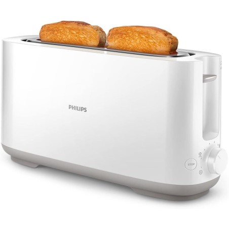 Grille-pain - PHILIPS - HD2590/00 - Collection Daily - 1 fente longue - 830W - Blanc