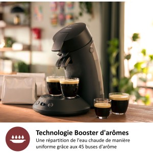 Cafetiere a dosette - PHILIPS - SENSEO - CSA210/61 - Original Plus - Noir intense