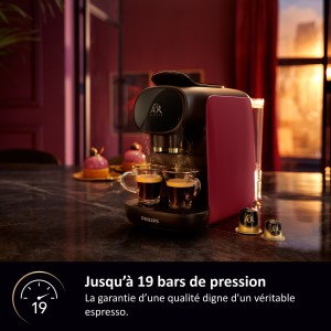 Cafetiere a capsules - PHILIPS - L'OR BARISTA - LM9012/50 - Sublime - Rouge
