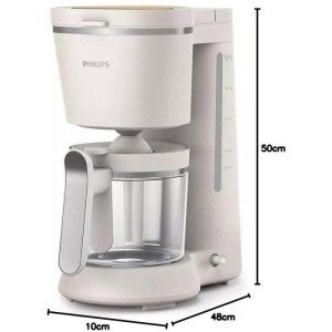 Filterkaffeemaschine - PHILIPS - HD5120/00 - 1,2 L - Mattweiß - Öko...