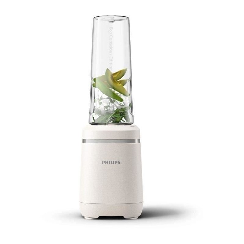 Blender PHILIPS - HR2500/00 Pro Blend - 350 W - bol 0,6 L sans BPA - Blanc Soyeux Mat