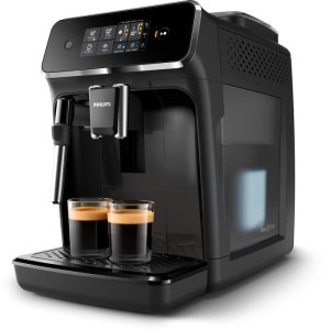Machine a café Expresso broyeur - PHILIPS - EP2225/10 - Série 2200 - mousseur a lait - 2 cafés - Broyeur céramique - Noir br