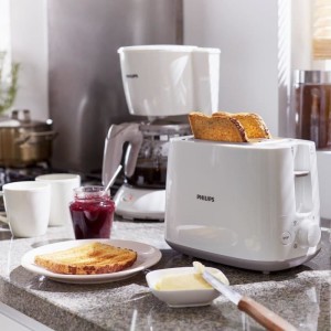 Grille-pain - PHILIPS - HD2581/00 - Toaster collection Daily - 2 fentes - 830W - Blanc