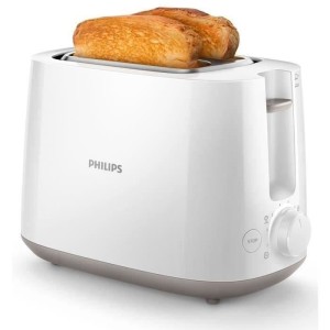 Grille-pain - PHILIPS - HD2581/00 - Toaster collection Daily - 2 fentes - 830W - Blanc