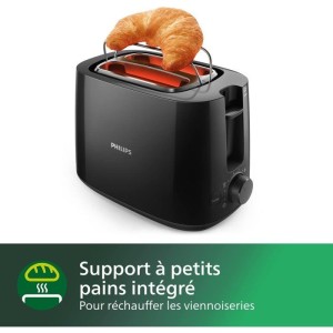 Grille-pain - PHILIPS - HD2581/90 - Collection Daily - 2 fentes - 830W - Noir