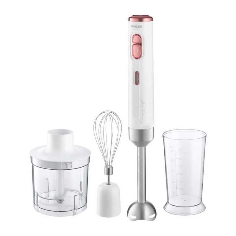 Mixeur a main - SENCOR - SHB9000WH - Puissance électrique: Batterie - Couleur: Rose - Capacité: 700L