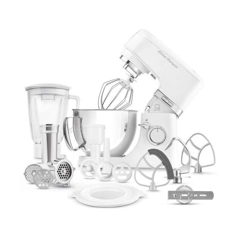 Robot pâtissier Sencor Kitchen Champion STM 6350WH - 1000 Watt - Blanc - 8 présélections - Bol 4.5L