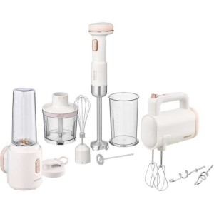 Mixeur plongeant - SENCOR - SHB 9130WH - 11,1 V - Récipients 500 et 700 ml - Blanc