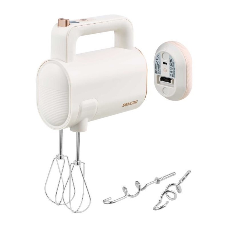 Batteur a main - SENCOR - SHM 9130WH - 8 vitesses - Sans fil - Blanc