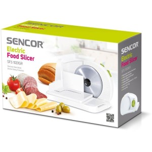 Trancheuse électrique - SENCOR - SFS 1001GR - 100 W - Blanc / Vert
