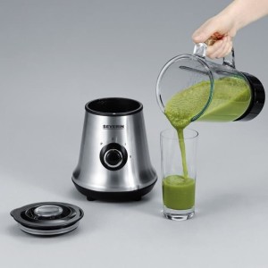 Blender 2 en 1 - SEVERIN - SM3737 - Multi-mixeur et blender a smoothie 2 en 1 - 500W - Bol en verre 1 L - 1 bouteille 600 ml inc