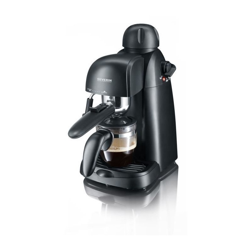 SEVERIN KA5978 Cafetiere Expresso, Vapeur pour Mousse de lait, Petite Machine expresso, Machine a café 4 tasses,Pompe 3,5 bars,