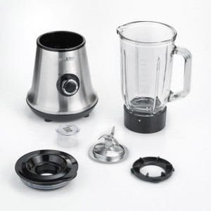 Severin SM3734 Blender, Glass container of 1L removable, 2 speeds + Pulse function, 22,000 rpm, cable range, stainless steel / b